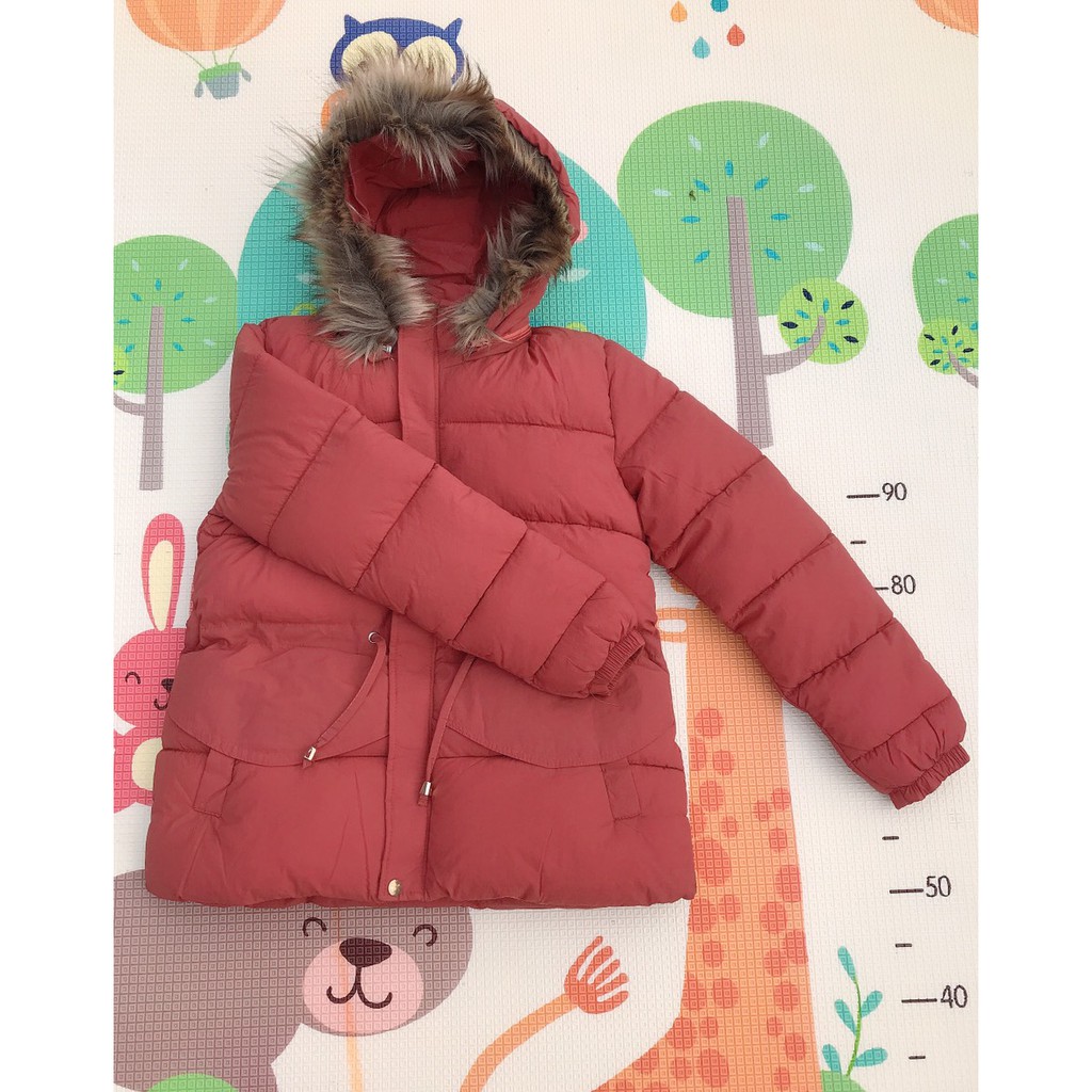 Áo Phao Nữ Mũ Lông Dáng Ngắn Thắt Eo - Hàng Đẹp Quảng Châu | BigBuy360 - bigbuy360.vn