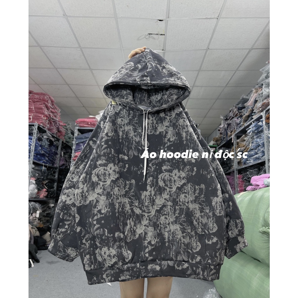 Áo Hoodie màu loang trơn cực chất,chất nỉ dày nặng,form rộng,đứng form,Hottrend