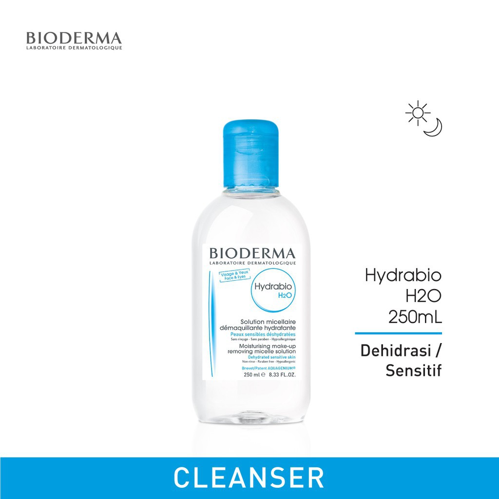 (hàng Mới Về) Nước Tẩy Trang Bioderma Hydrabio H2o Cho Da Dehydrated 250ml