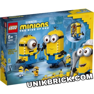 [CÓ HÀNG] Lego UNIK BRICK 75551 Brick built Minions and their Lair Phòng chứa bí mật của Minions chính hãng (như hình).