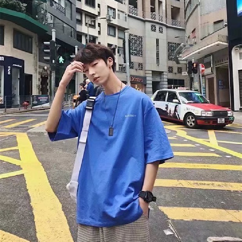 Áo Thun Tay Ngắn Dáng Rộng In Chữ Phong Cách Hip Hop Đường Phố Hàn Quốc Thời Trang Mùa Hè Cho Nam Và Nữ