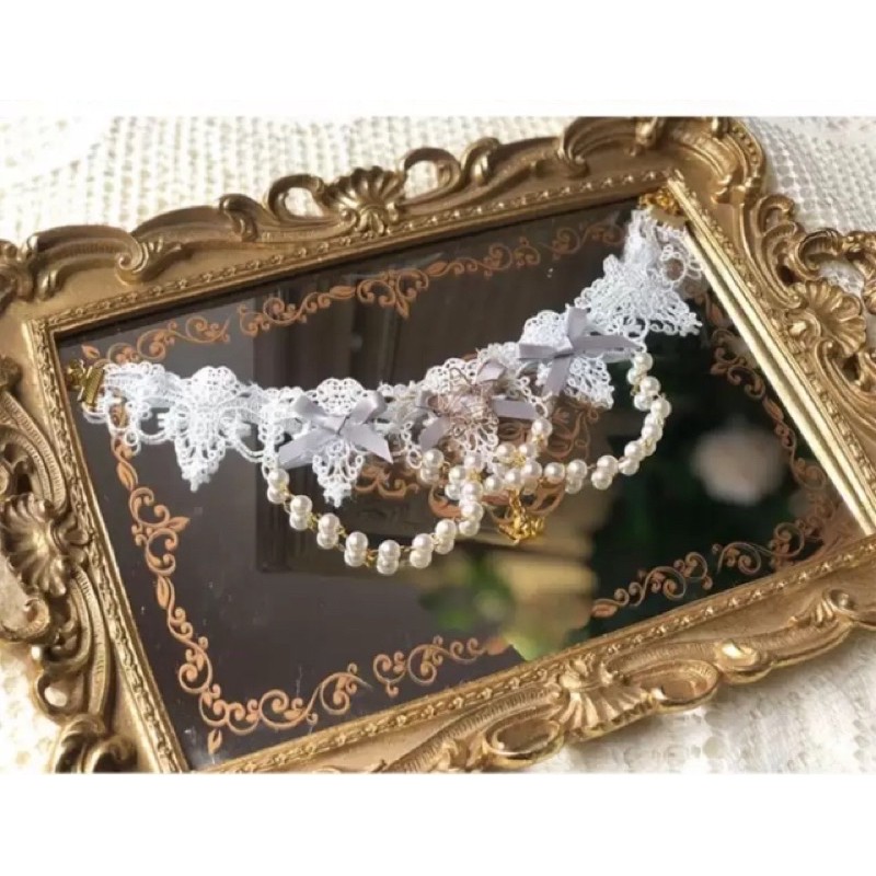 YASLC0074-Phụ kiện xám handmade lolita ngôi sao ma thuật