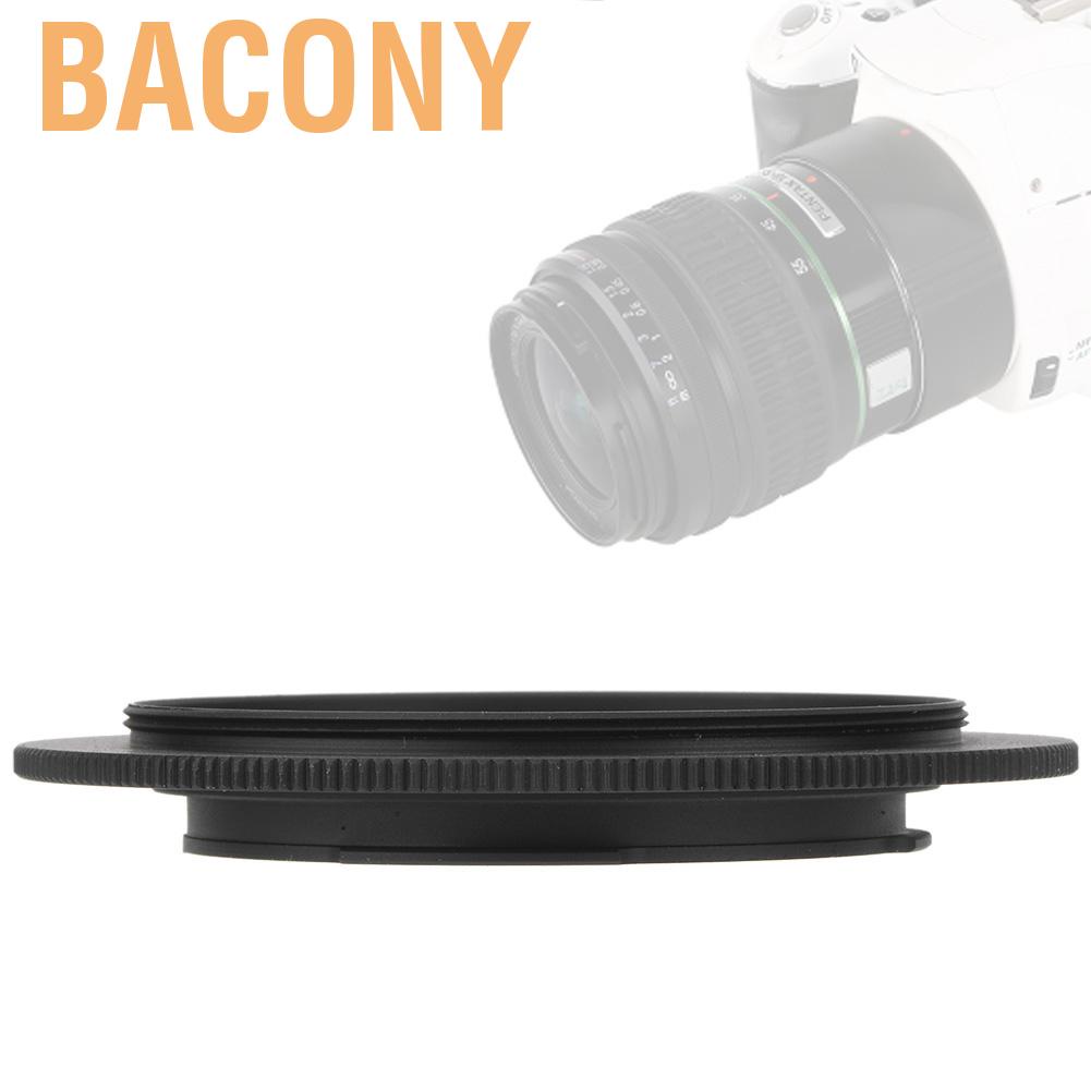 Set 10 òng điều chỉnh đảo ngược ống kính macro cho máy ảnh Pentax PK Mount DSLR Bacony 52mm/55mm/58mm