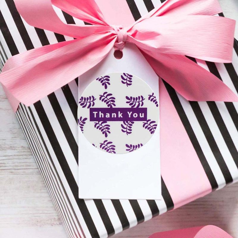 Cozyx 500pcs 8 Styles Thank You Sticker Wedding Handmade Label
