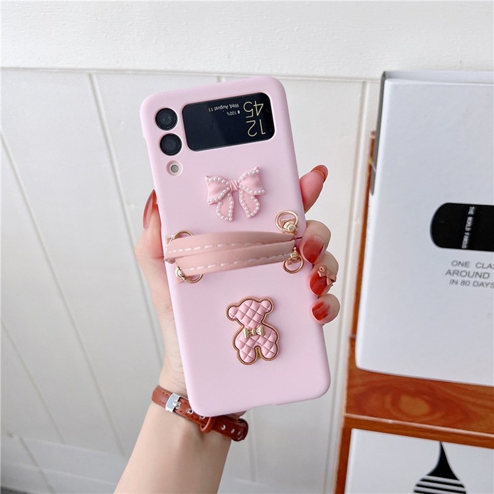 HOCE Ốp Điện Thoại Chống Sốc Có Dây Đeo Tay Cho Samsung Galaxy Z Flip 3 5G Z Flip 4 Z Flip4 Zflip4