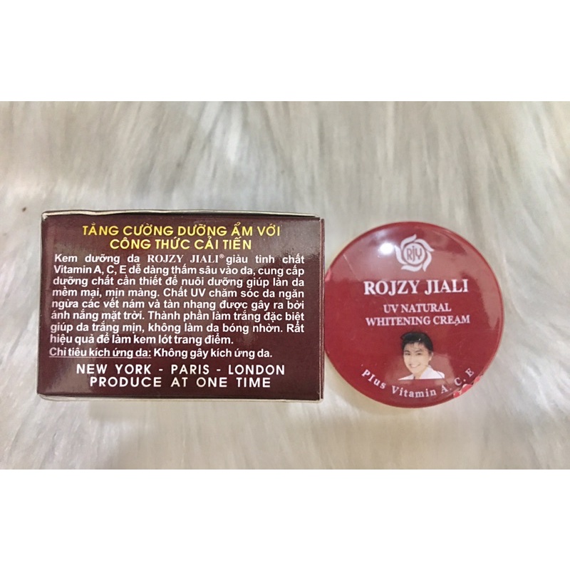 Kem  ROJZY JIALI dưỡng trắng da chuẩn loại 1 hủ 3g