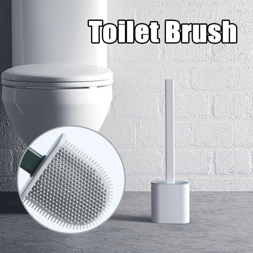 Cọ Vệ Sinh Toilet Bằng Silicon Siêu Sạch Kèm Hộp Đựng – Tặng Kèm 2 Miếng Dán