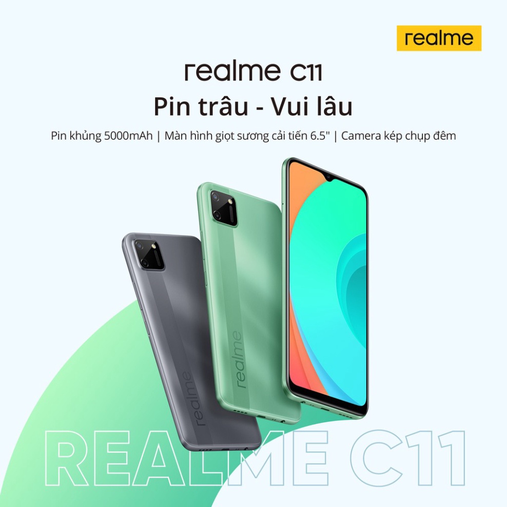 Điện Thoại Realme C11 2GB/32GB RC11 Fullbox Chính Hãng - Smartphone giá rẻ