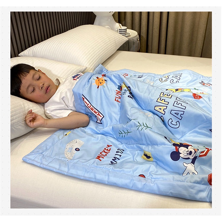 Chăn Bông Thoáng Khí 120 * 150cm Họa Tiết Hoạt Hình Dành Cho Trẻ Em