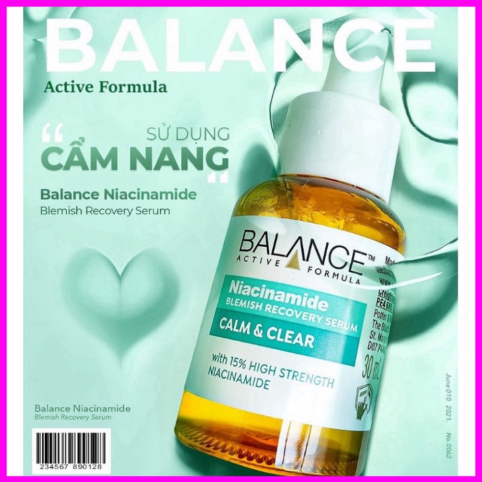 Serum ngừa mụn mờ thâm Balance Active Formula Niacinamide 15% Blemish Recovery 30ml freeship toàn quốc