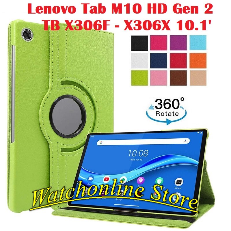 Bao da máy tính bảng Lenovo Tab M10 HD Gen 2 TB X306F TB X306X 10.1 inch xoay 360 thông minh
