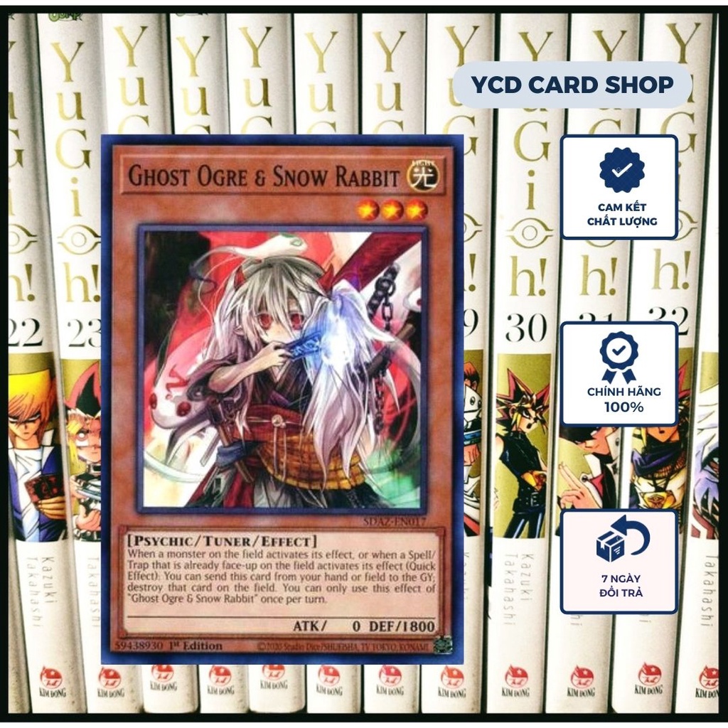 Thẻ bài Yugioh Chính Hãng Ghost Ogre & Snow Rabbit – Common