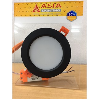ĐÈN LED ÂM TRẦN VỎ ĐEN 7W ASIA