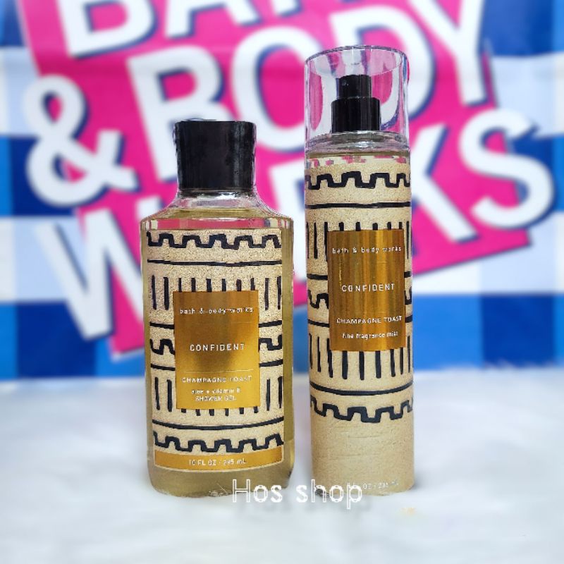 Sữa tắm và xịt thơm bodymist Bath&Body Works Confident  champagne toast