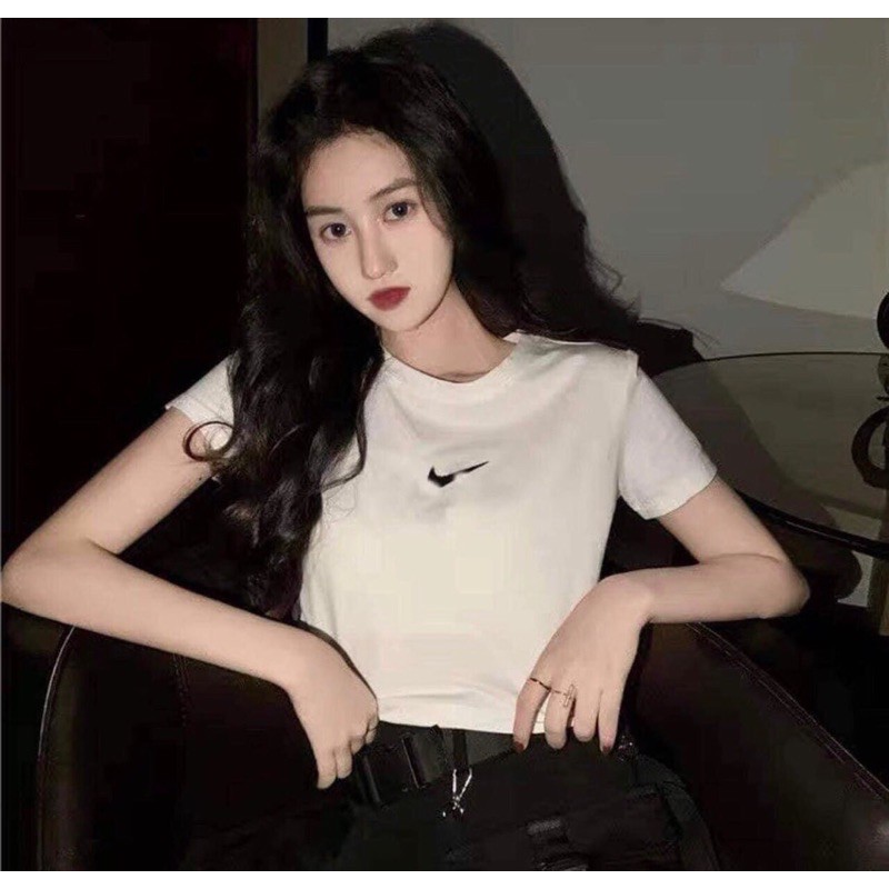 Áo Thun Croptop Dấu Phẩy, Áo Phông Dáng Ngắn