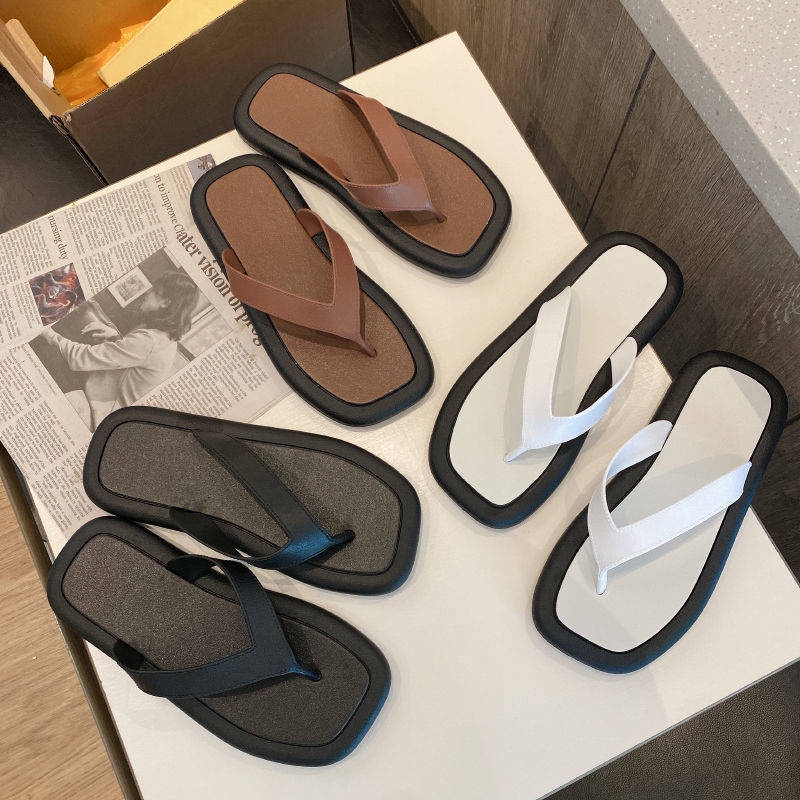 Dép Xỏ Ngón Mũi Vuông Phong Cách Mới Cho Cặp Đôi