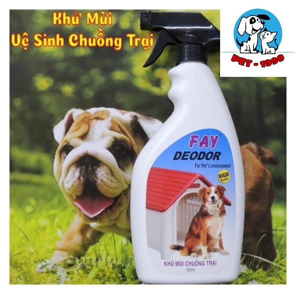 Bình Xịt Fay Deodor 350ml Khử Mùi Hôi Và Sát Khuẩn Chuồng, Lồng, Đệm, Cát,... Cho Chó Mèo