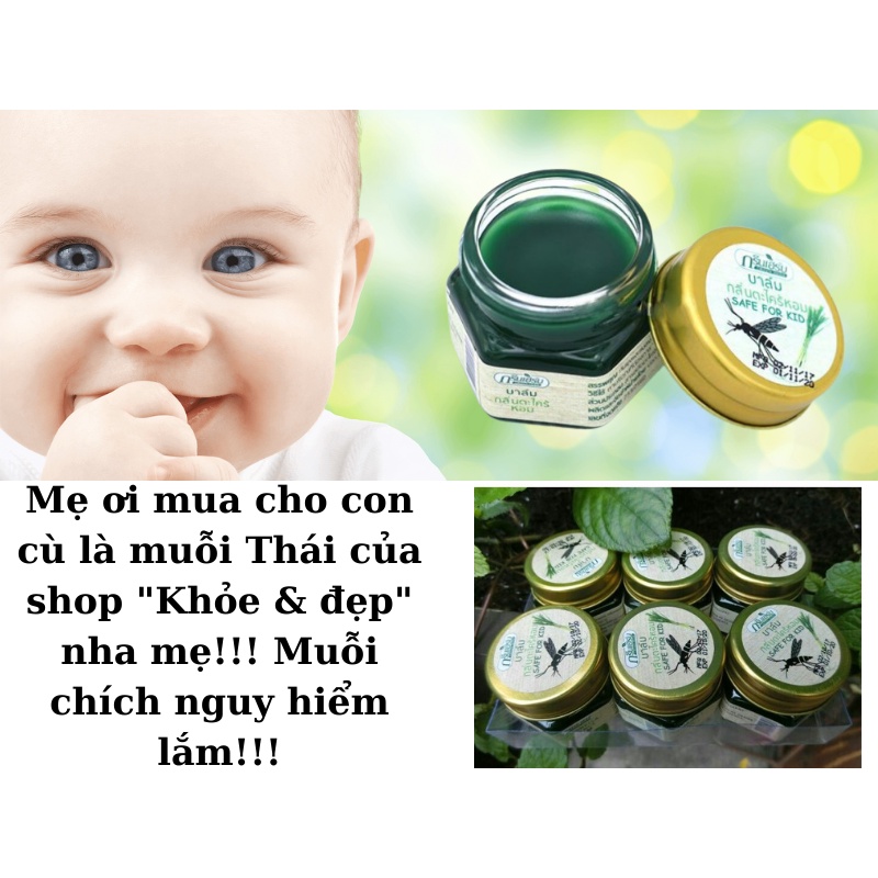Dầu Cù Là Muỗi Hương Sả Thái Lan Ch.ố.ng Muỗi Đốt Côn Trùng Cắn