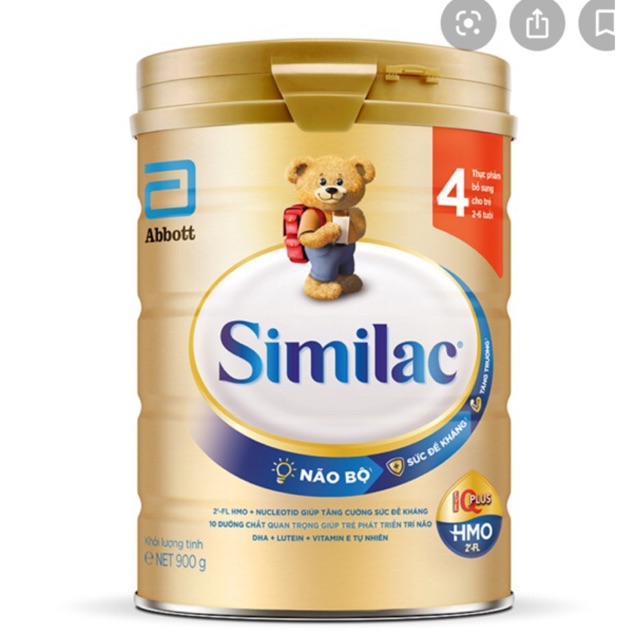 [Mua 4 lon tặng quà] Sữa bột similac 4/900g