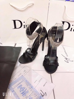 Sandal quai đá gót nhọn 9cm