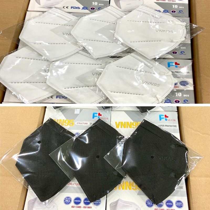 Khẩu trang y tế VNN95 Phương Tuyến có van thở - Hộp 10 cái