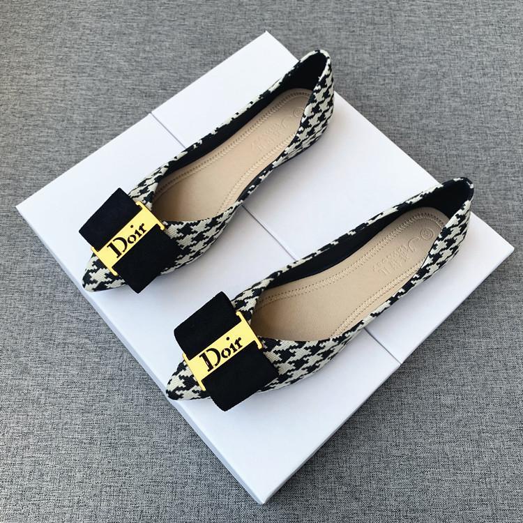 Giày Búp Bê Mũi Nhọn Đế Bằng Mềm Mại Thoải Mái Dễ Phối Đồ Thời Trang Xuân Thu 2022 Size 32-44