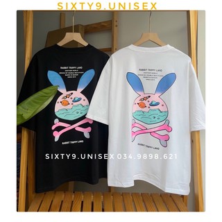 ✨ ảnh thật ✨ áo thun tay lỡ unisex rabbit trippy