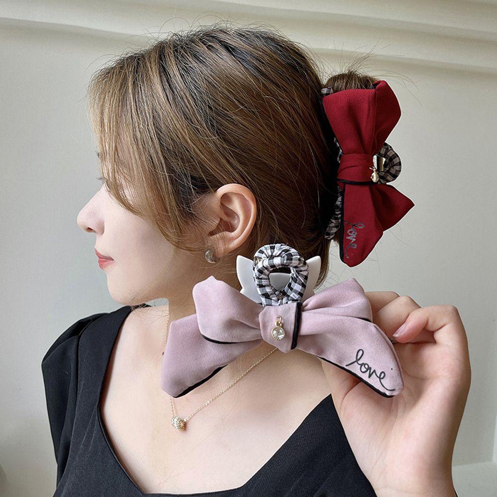 Kẹp tóc hỗ trợ rửa mặt Càng Cua Bằng Nhựa Acrylic Phong Cách Hàn Quốc Ngọt Ngào Cho Nữ