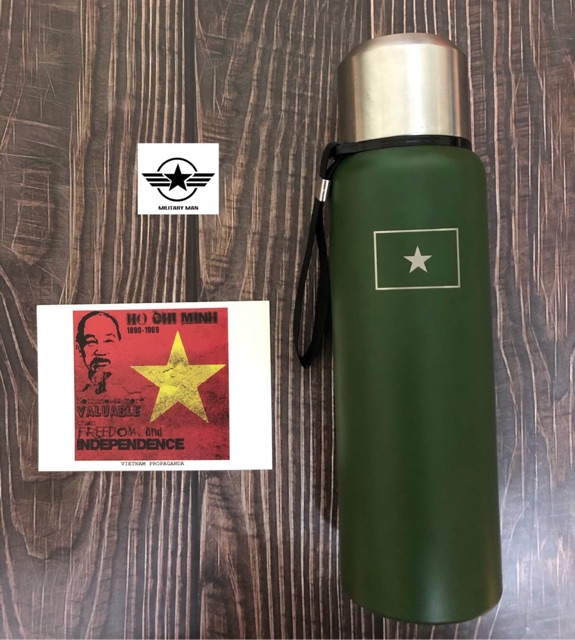 Bình giữ nhiệt ĐẢNG- Logo Cờ búa liềm