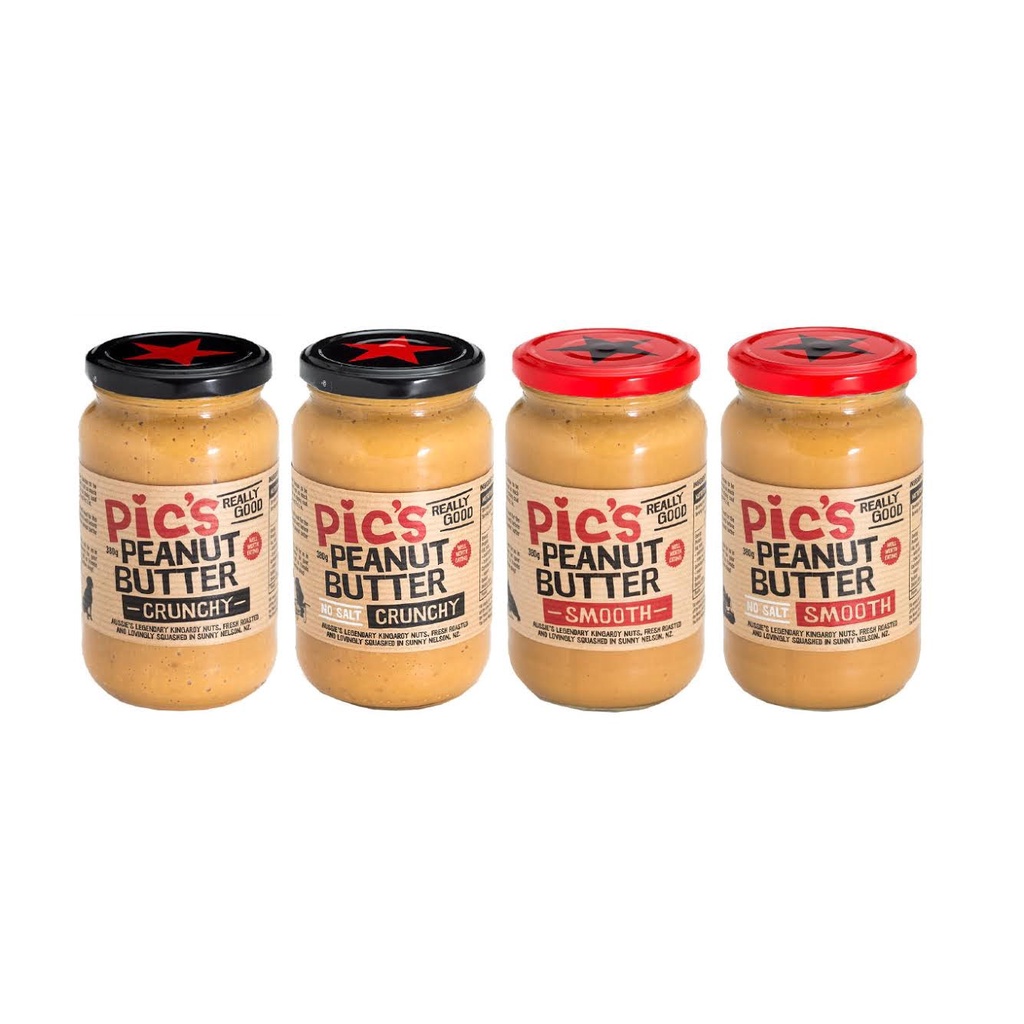 Bơ Đậu Phộng PIC 380g (Creamy ( Loại mịn)/ Chunky ( Có hạt)) Nhập Nhẩu