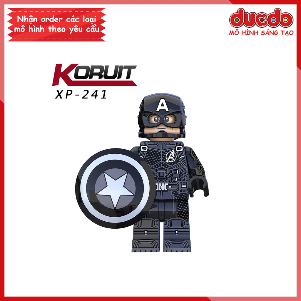 Minifigures các mẫu nhân vật Captain America tuyệt đẹp - Đồ Chơi Lắp Ghép Xếp Hình Mini Mô hình Iron Man KORUIT KT1031