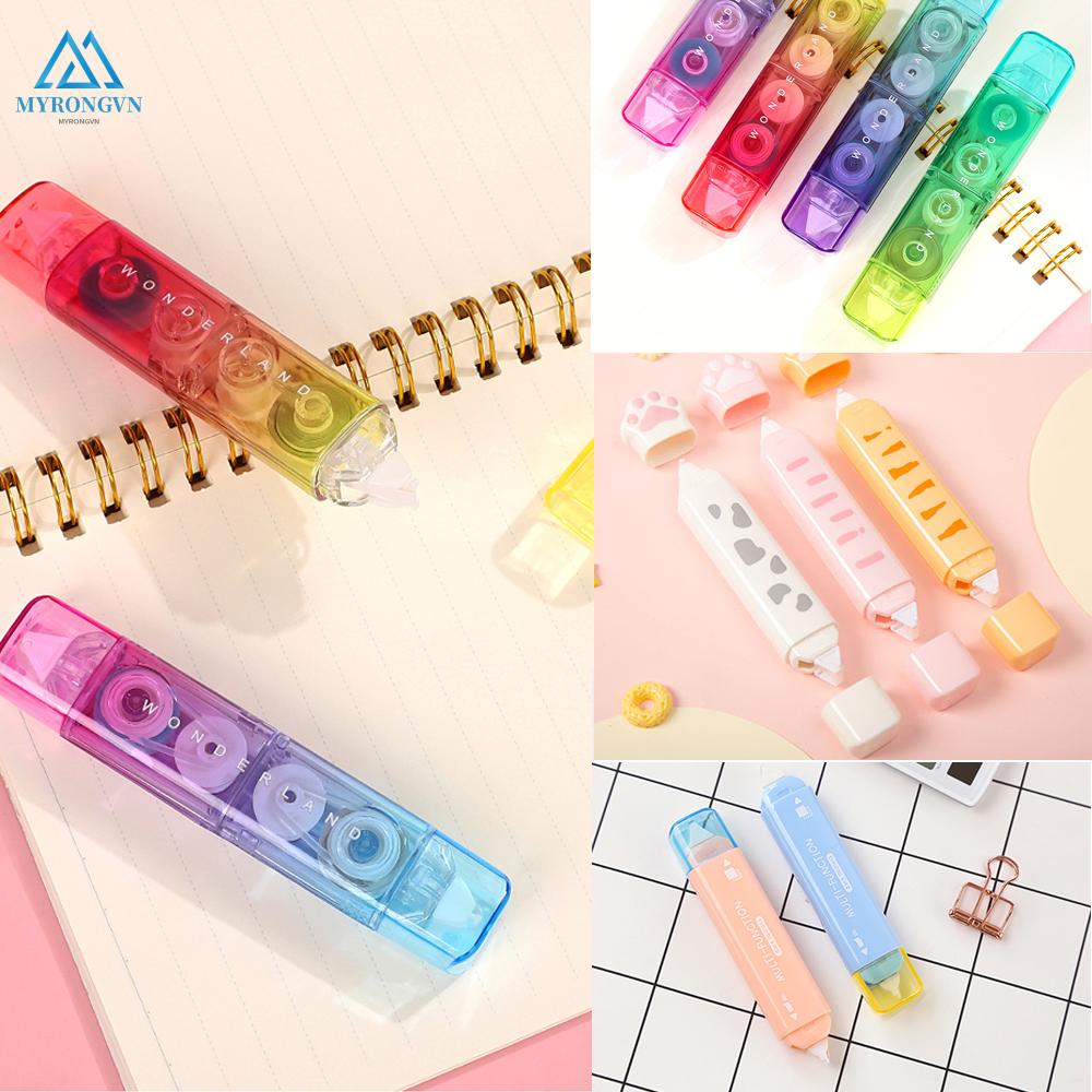 Bút xóa giấy tích hợp keo dán hai mặt tiện lợi dễ thương