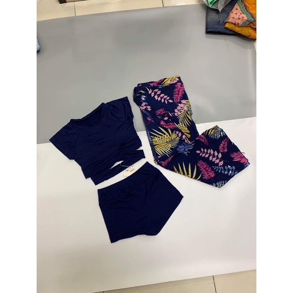 Áo tắm đi biển , đồ bơi kèm khăn Chất liệu thun co giãn 4 chiều