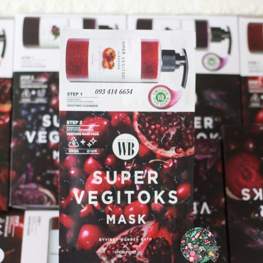 Mặt Nạ Rau Củ Thải Độc Super Vegitoks Mask Hàn Quốc