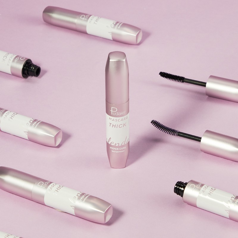 Mascara Pudaier 2 Màu Giúp Tạo Đường Cong Mi Mắt Thiết Kế Chống Thấm Nước 25g