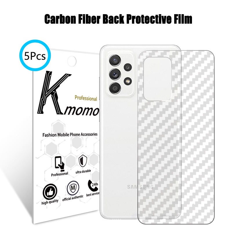 5 Miếng dán mặt lưng cacbon cho Samsung Chống Bám Vân Tay bảo vệ Galaxy A05 A05s A24 A54 A14 5G A34 A04s A04 A03 A53 A23 A73 A13 A33 A52s A22 A32 4G A03s A02 A02s A52 A71 A51 A50 A12 A72 A50s A70 A70s A31 A42 A30 A30s A21s A20 A20s A11 A10 A10s