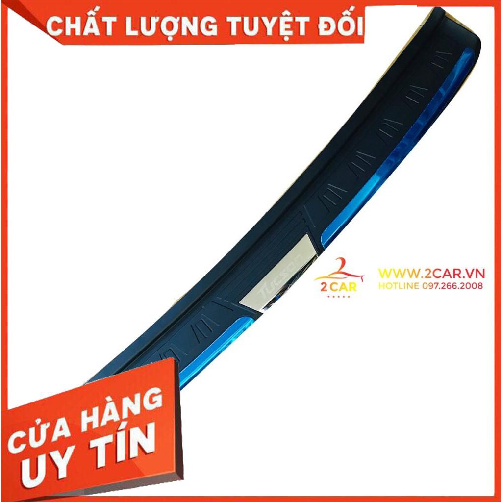 ốp chống trầy cốp ngoài xe Tucson 2019-2020, chất liệu nhựa 3D cao cấp