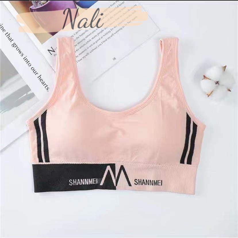 Áo bra, áo tập croptop phối sọc tạp gym, yoga NL029 | BigBuy360 - bigbuy360.vn