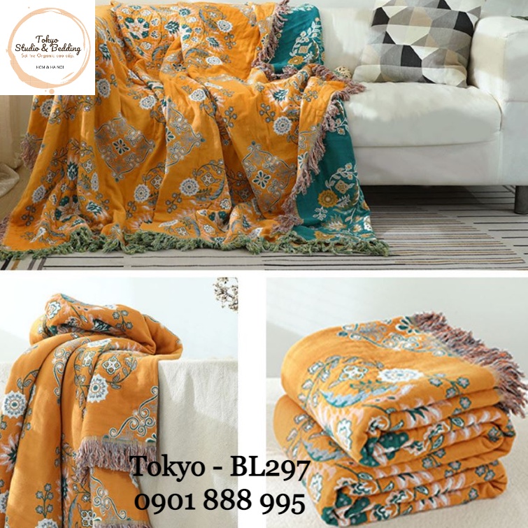 S63_Chăn Xô Organic Cotton Dòng Cao Cấp