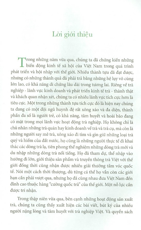 Sách Phác Thảo Danh Trà Việt Nam