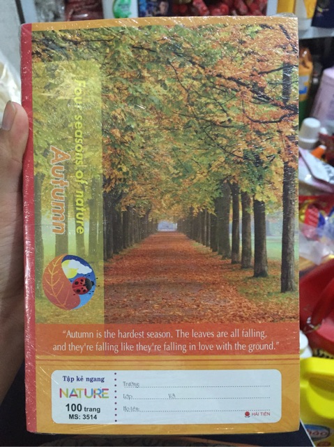 Tập kẻ ngang nature hải tiến