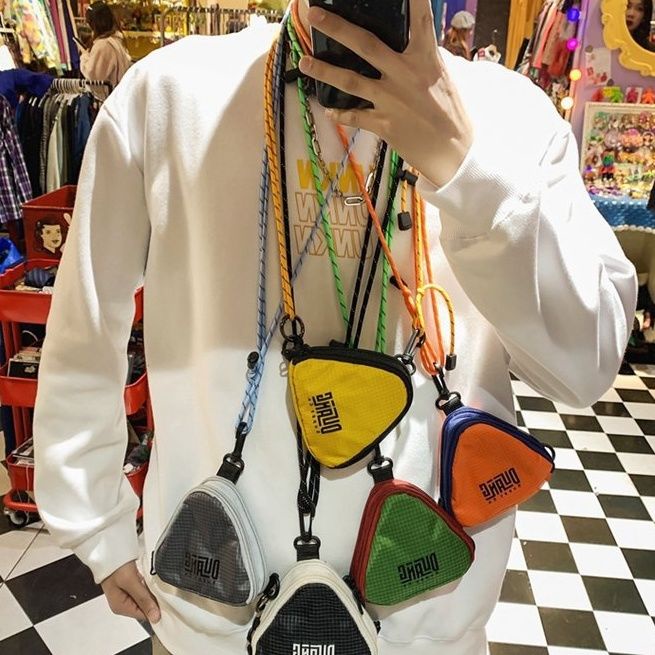 Túi Đeo Chéo Mini Đựng Tai Nghe Phong Cách Hip Hop Thời Trang Cho Nam