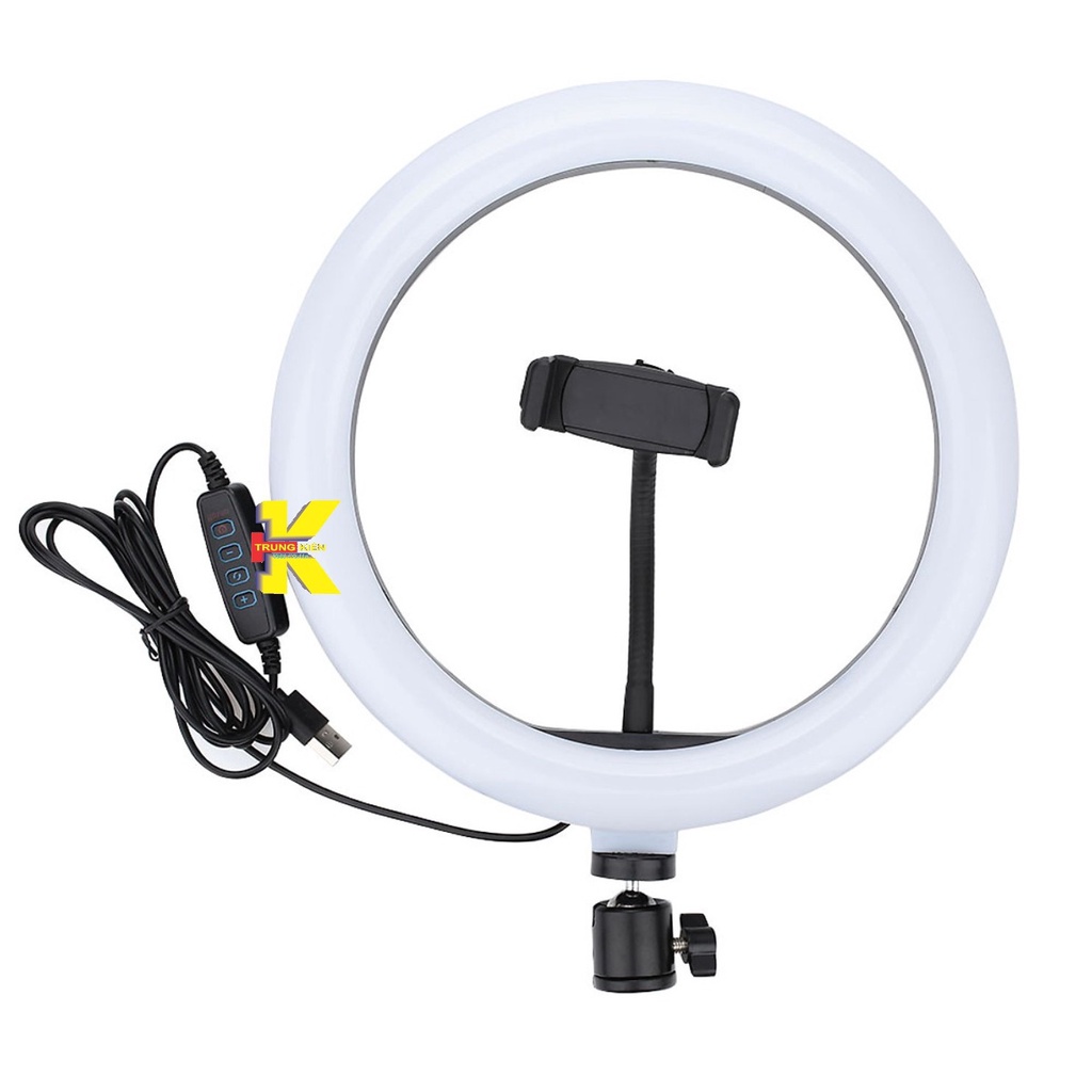 ĐÈN LIVESTREAM CHỤP ẢNH CHƯA CÓ CHÂN ĐỂ BÀN - ĐÈN LED TRÒN HỖ TRỢ CHỤP HÌNH TỰ SƯỚNG QUAY VIDEO