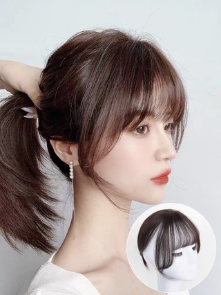 (ĐỌC KĨ MÔ TẢ) - MÁI 3D TÓC THẬT 4*8 (2 KẸP)