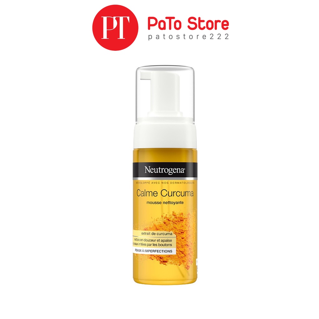 Sữa Rửa Mặt Neutrogena Calme Curcuma Mousse Nettoyante 150ml