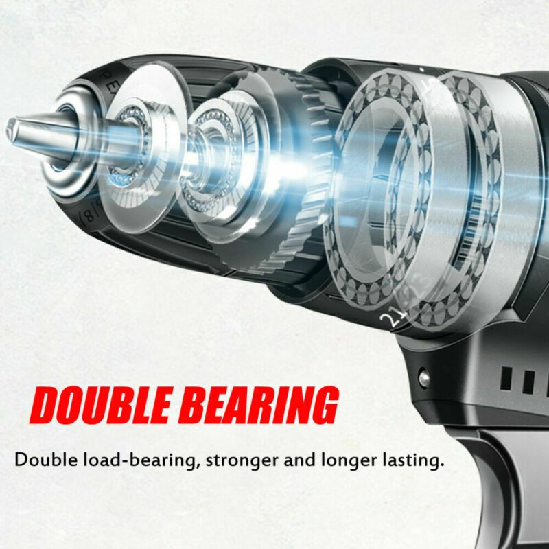 Bàn chải 3 trong 1 Bàn chải điện Máy khoan búa Tua vít điện 13mm 20 + 3 Mô men xoắn Máy khoan tác động không dây cho pin Makita 21V