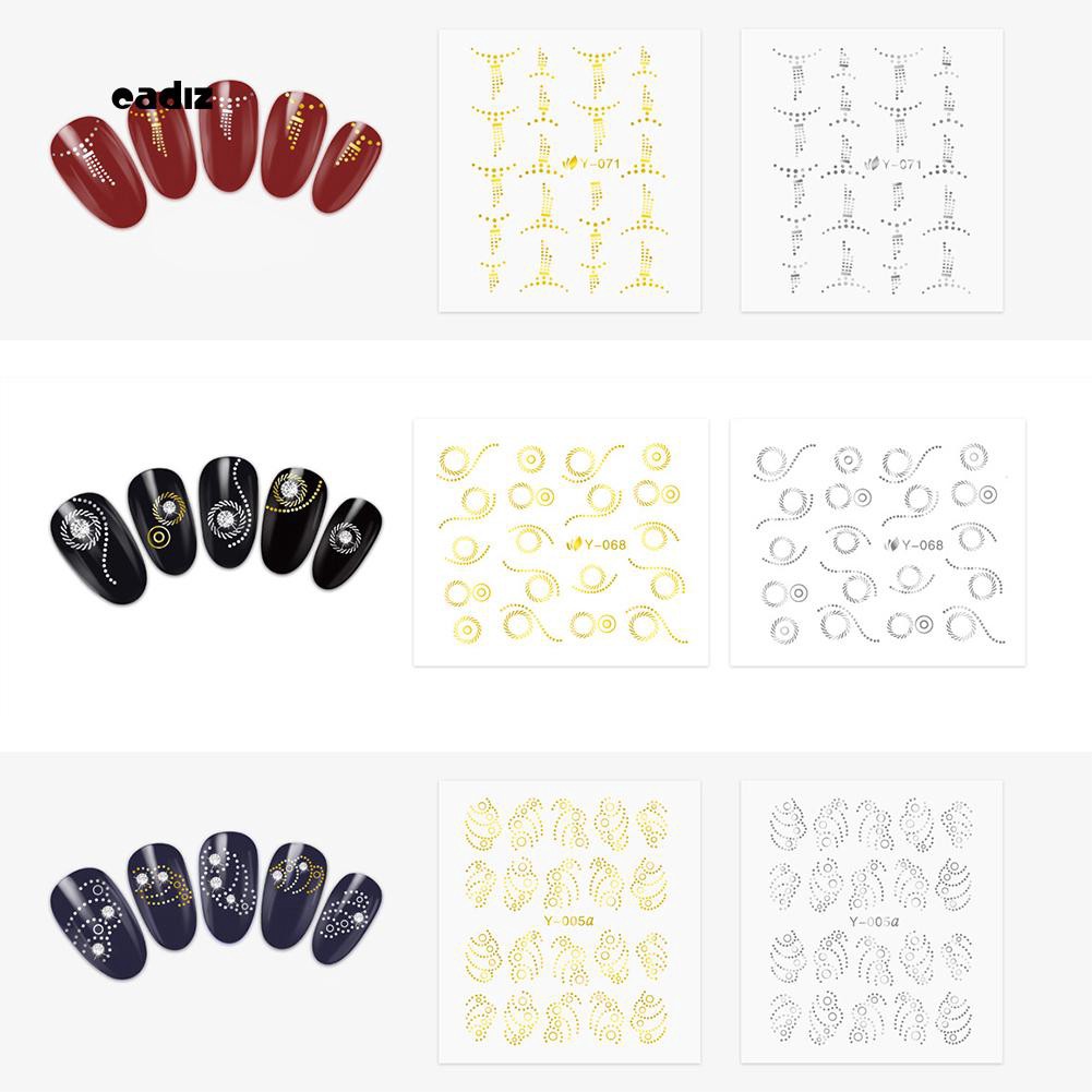 [Hàng mới về] Set 30 miếng dán móng tay nghệ thuật