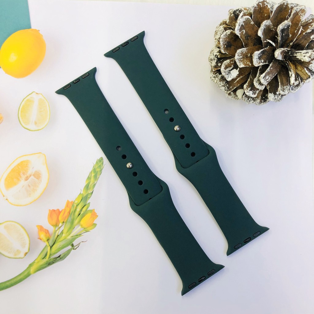 [ MÀU HOT ] Dây đeo apple watch cao su - dây đeo silicon mềm cho apple watch