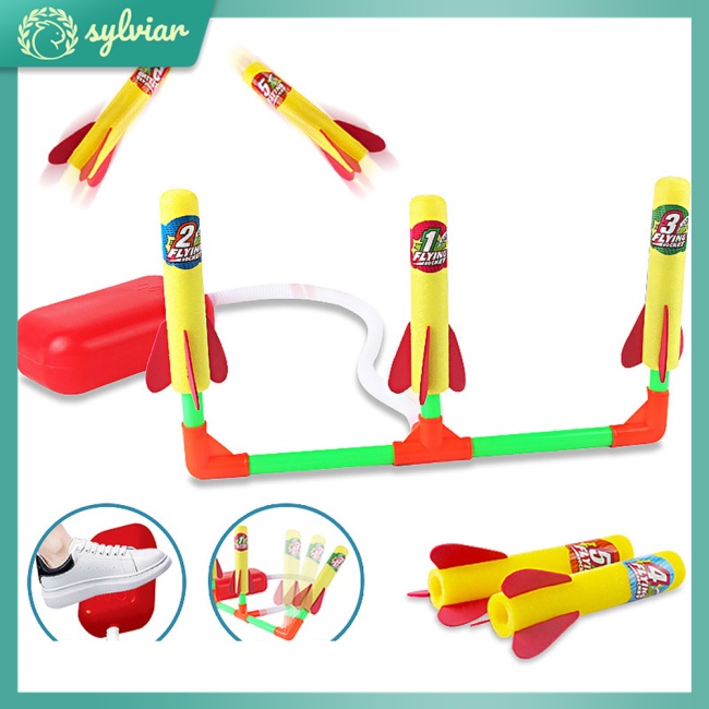 Bàn Đạp Phóng Tên Lửa Đồ Chơi Thể Thao Ngoài Trời Vui Nhộn Giáo Dục Cho Trẻ