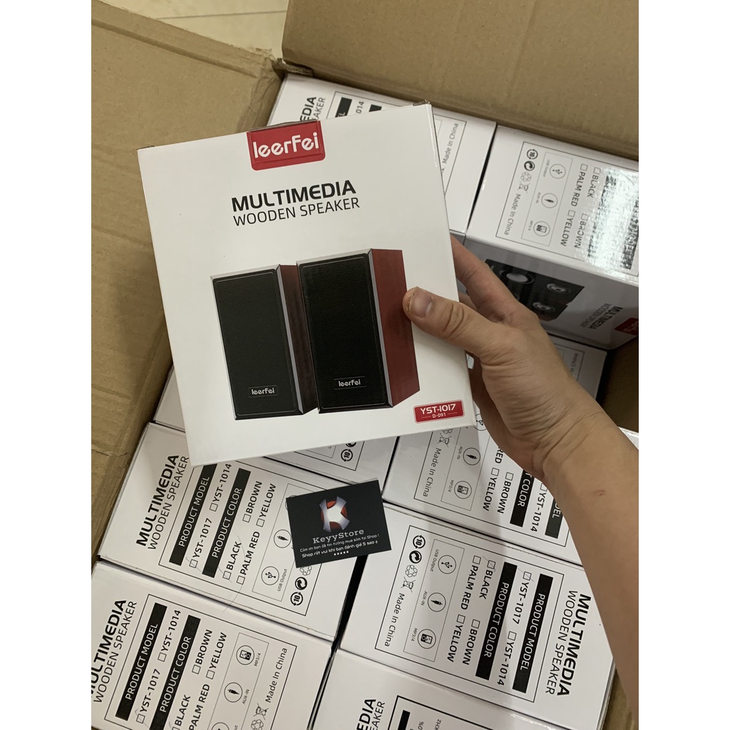 ❤️KeyyStore❤️ Loa Vân gỗ mini Loa gỗ 2.0 mini Loa laptop mini 1017 D091 cho máy tính laptop PC Âm Thanh KhủngSiêu bền